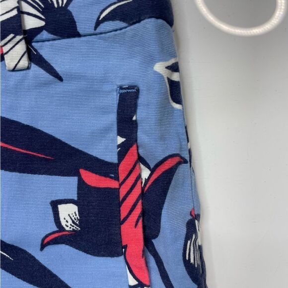 J Crew All Over Floral Print Chino Shorts Women Size 2 Blue Multicolor E7409 - Picture 2 of 6